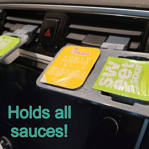 Car Vent Sauce Dipping Clip 2-Count Condiment Holders