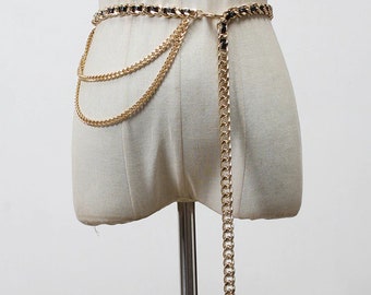 Fashion Belt Gold Chain Waist Belt Plus 