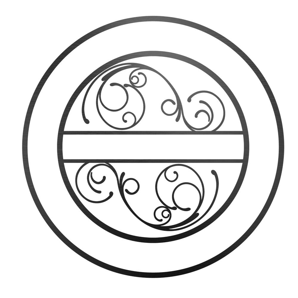 Custom Metal Signs Monogram Wall Decor Metal Wall Art Etsy