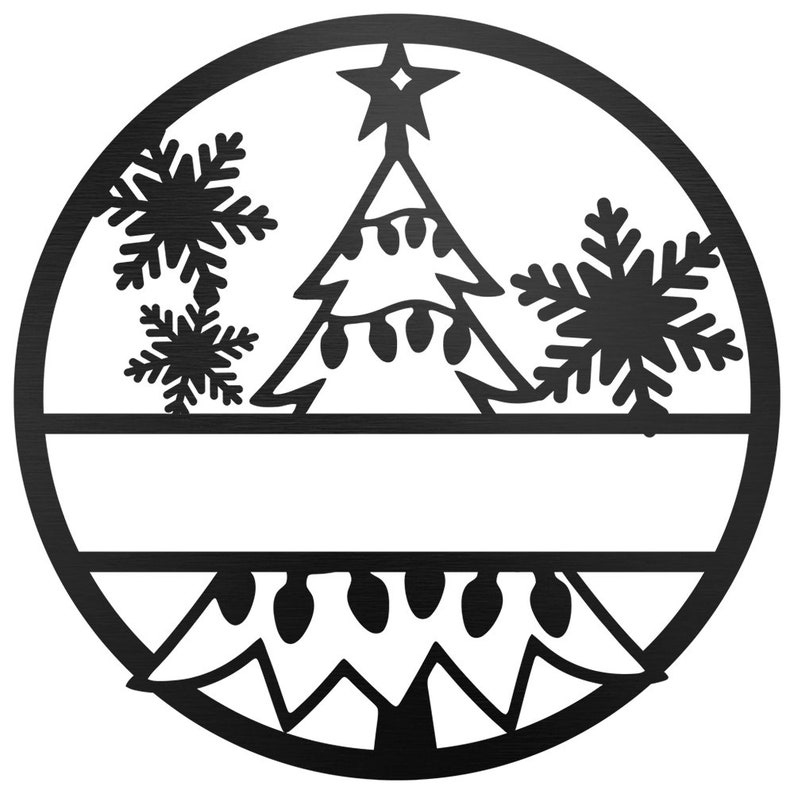 Custom Metal Signs With Christmas Tree Rustic Art Gifts for Etsy