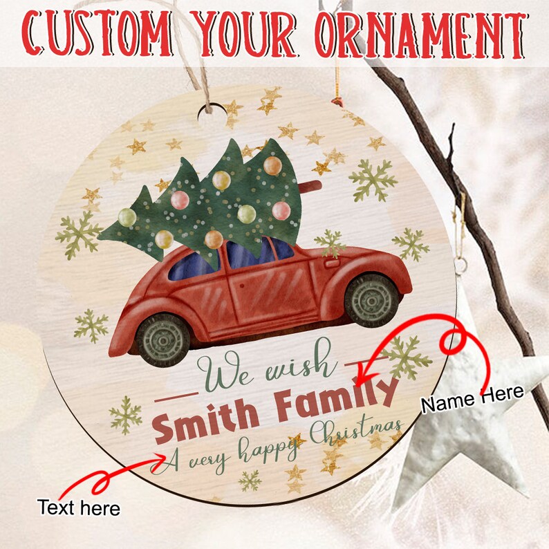 New Home Christmas Ornament Car Christmas Ornament Custom Etsy