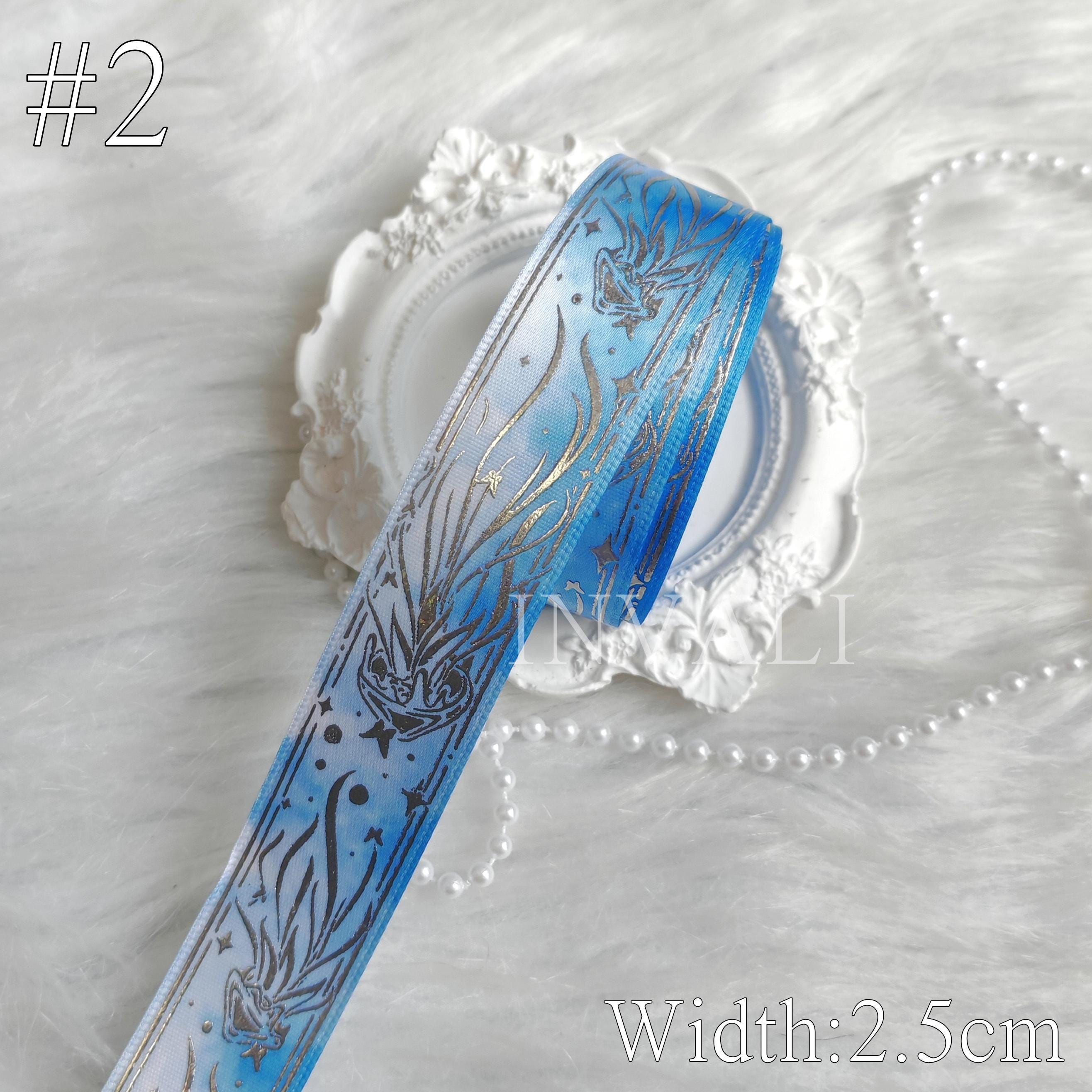 Light Blue / Blue Ribbon | White Lined, Silver Stamped, Gold Stamped ...