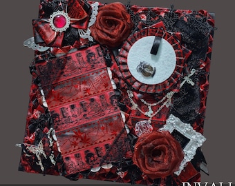 Custom Ita board Comissions ( Please message me!) | Ita Bag Ita Board Bag Decor, Ribbon, Anime, Cartoon badge, card, postcard | Artist: Val