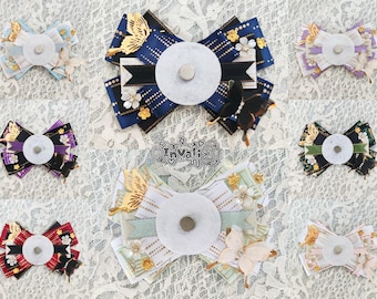 11cm Simple Bowtie Shaped Anime Cartoon Ita Bag Badge Holder / Rosette | For 58mm Badges Pins and Buttons | Artist: ZSC
