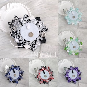 11-12cm Small Simple Three-Row Anime Cartoon Ita Bag Badge Holder / Rosette | For 58mm Badges Pins and Buttons