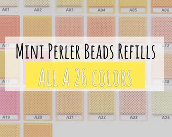 Recambios de mini cuentas Perler de 2,6 mm con código A / Para manualidades con cuentas, manualidades, bricolaje