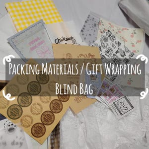 Packing Material Blind Bag | Paper Bag, Waxy Paper, Gift Wrapping, Ribbon, Topper / Card Heads , Sealant Sticker, etc.