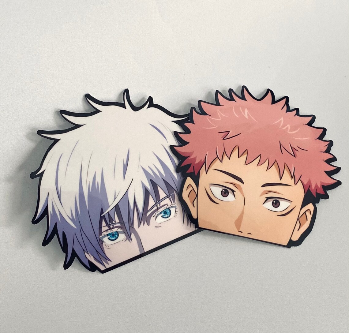 Satoru Gojo Peeker Sticker Jujutsu no kaisen | Etsy