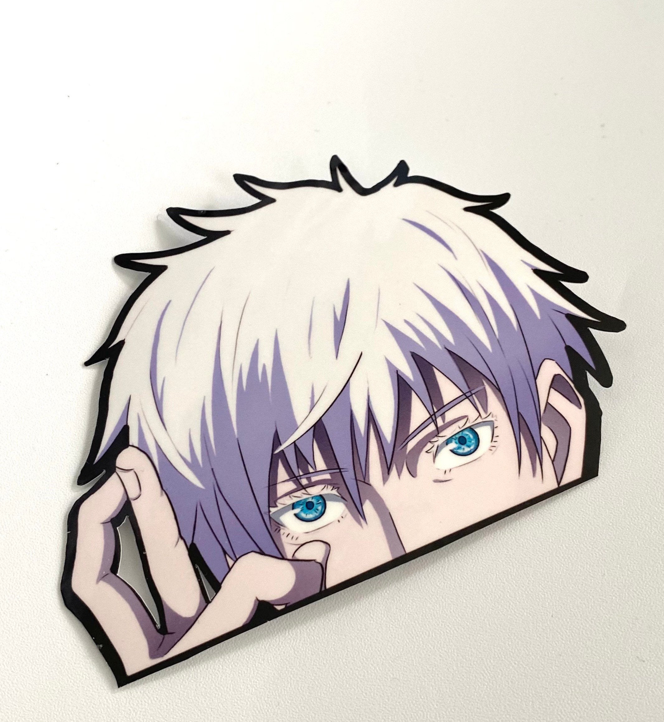 Satoru Gojo Peeker Sticker Jujutsu no kaisen | Etsy