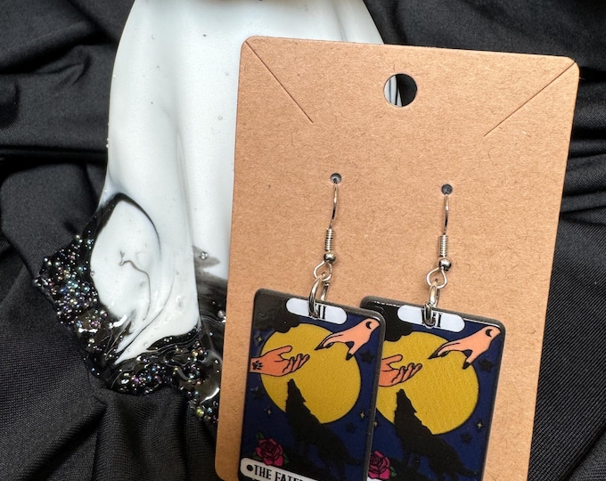 Fated Mates - Tarot Card Earrings
