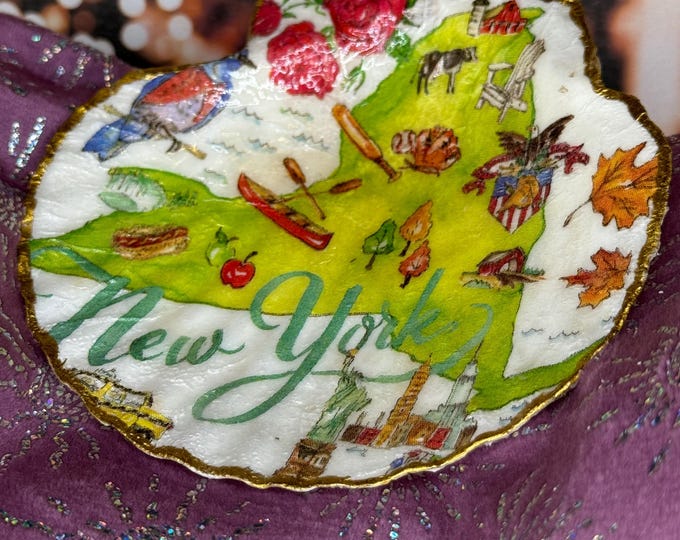 New York Seashell Trinket Dish