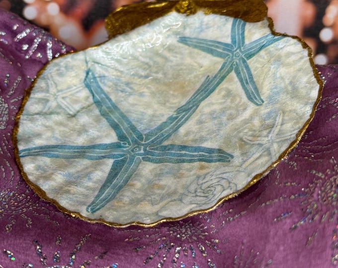 Nautical/Mermaid Seashell Trinket Dish