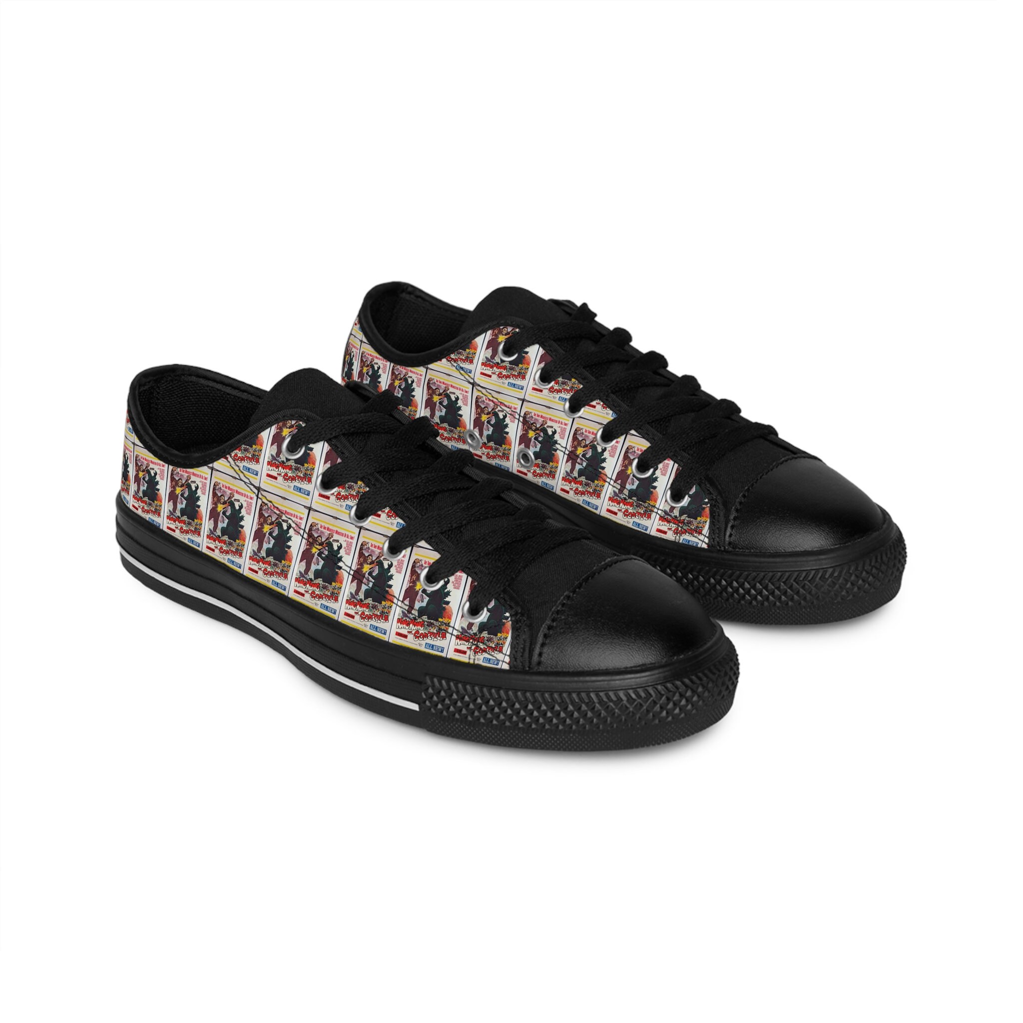 Godzilla Vs King Kong Men s Sneakers Etsy Canada
