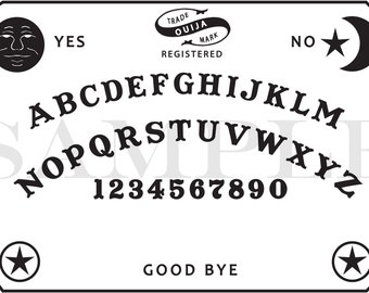 Ouija Board Spirit Board Talking Board Mat Instant Download JPG and PNG