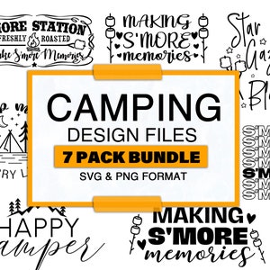SVG Design Bundle: Camping SVG Bundle, Camping Svg, Camper Svg, Camping Sign Svg, Summer Svg, Adventure Svg, Campfire Svg, Camping cut files
