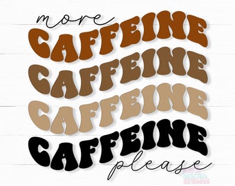 Retro Coffee Stack SVG: Caffeine Lover Design (Digital Download)