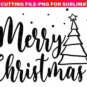 Merry Christmas svg, Christmas SVG, Digital cut file, winter svg, Merry Christmas svg, christmas tree svg, hand lettered, hand drawn
