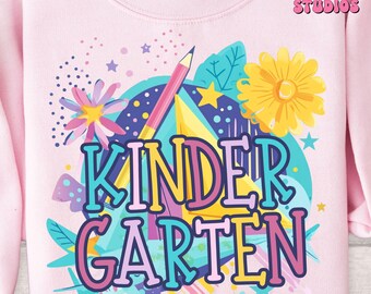 Kindergarten Back to School PNG: First Day Design (Digital Download
