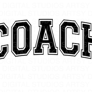 Entrenador Varsity Letters svg png, Varsity letter svg, Baseball Dad Cut File Cricut Silhouette, Dad Shirt Svg, Baseball SVG, Baseball Mom Svg