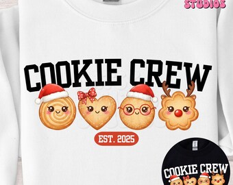 Cookie Crew PNG Christmas Shirt Design