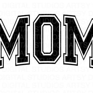 Mom Varsity letters color personalization design File, printable png svg, Family Shirts Baby Gift Craft Cute Inspired, cricut cut file