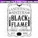 Black Flame Candle Company SVG, Sanderson Sisters Svg, Halloween Sign Design Svg, Halloween Svg Files, Sanderson Sisters Shirt Cut File, PNG 