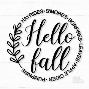 hello fall svg | fall svg | welcome svg | smores svg | autumn svg | thanksgiving svg | bonfire svg | fall shirt svg | fall sign svg png