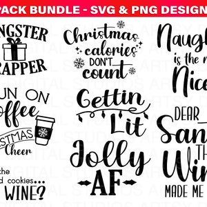 Funny Christmas SVG Bundle: Farmhouse Sign Designs (Digital Download)