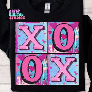 San Valentín PNG, diseño del día de San Valentín XOXO, corazón de San Valentín Png, día de San Valentín Png, diseño de camiseta retro de San Valentín, corazón XOXO Png