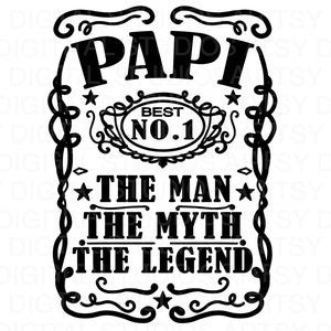 Papi SVG, Papi Fathers Day Svg, Happy Fathers Day, Beste Papa, Daddy Svg, Whiskey Label, Cut File Cricut Svg, Silhouette, Cameo, Iron on Vinyl