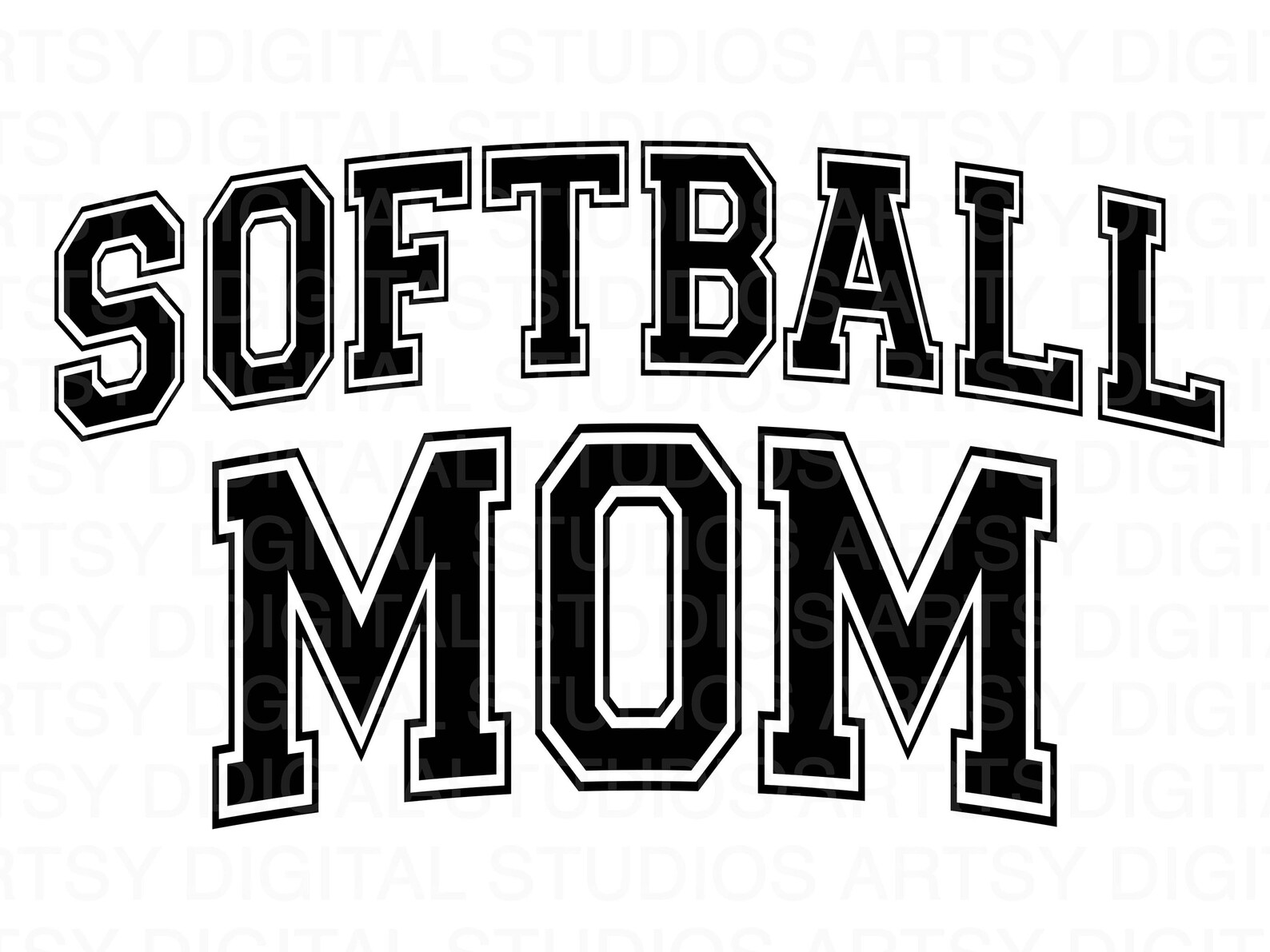 Softball Mom Svg Softball Svg Baseball Mom Svg Softball Etsy