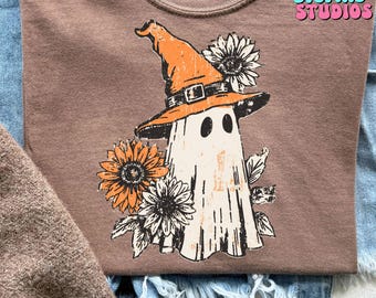 Preppy bloemenspook png, halloween png, herfst png, spook png, spook png-ontwerp, spook png, Thanksgiving png, Halloween png-ontwerpen