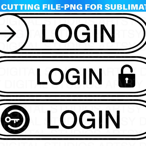 Login Button Svg, Login Button Cut Files, computer svg, laptop svg, Login Button Clipart, Login Button Png,Login Button Files for Cricut