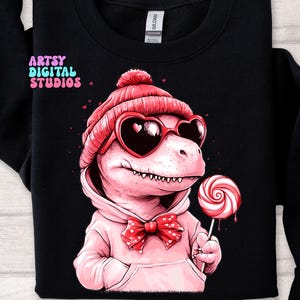 T-Rex de San Valentín PNG, T-Rex de San Valentín Png, Dinosaurio de San Valentín Png, Diseño de camiseta retro de San Valentín, Día de San Valentín Png, Amor de San Valentín Png