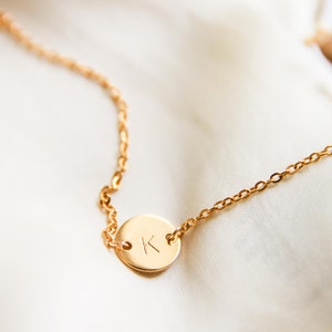 Personalized Initial Bracelet | Dainty Gold Monogram Arm Bracelet | Wedding Bridesmaid Party Customized Tiny Letter Bracelet Gift for Her