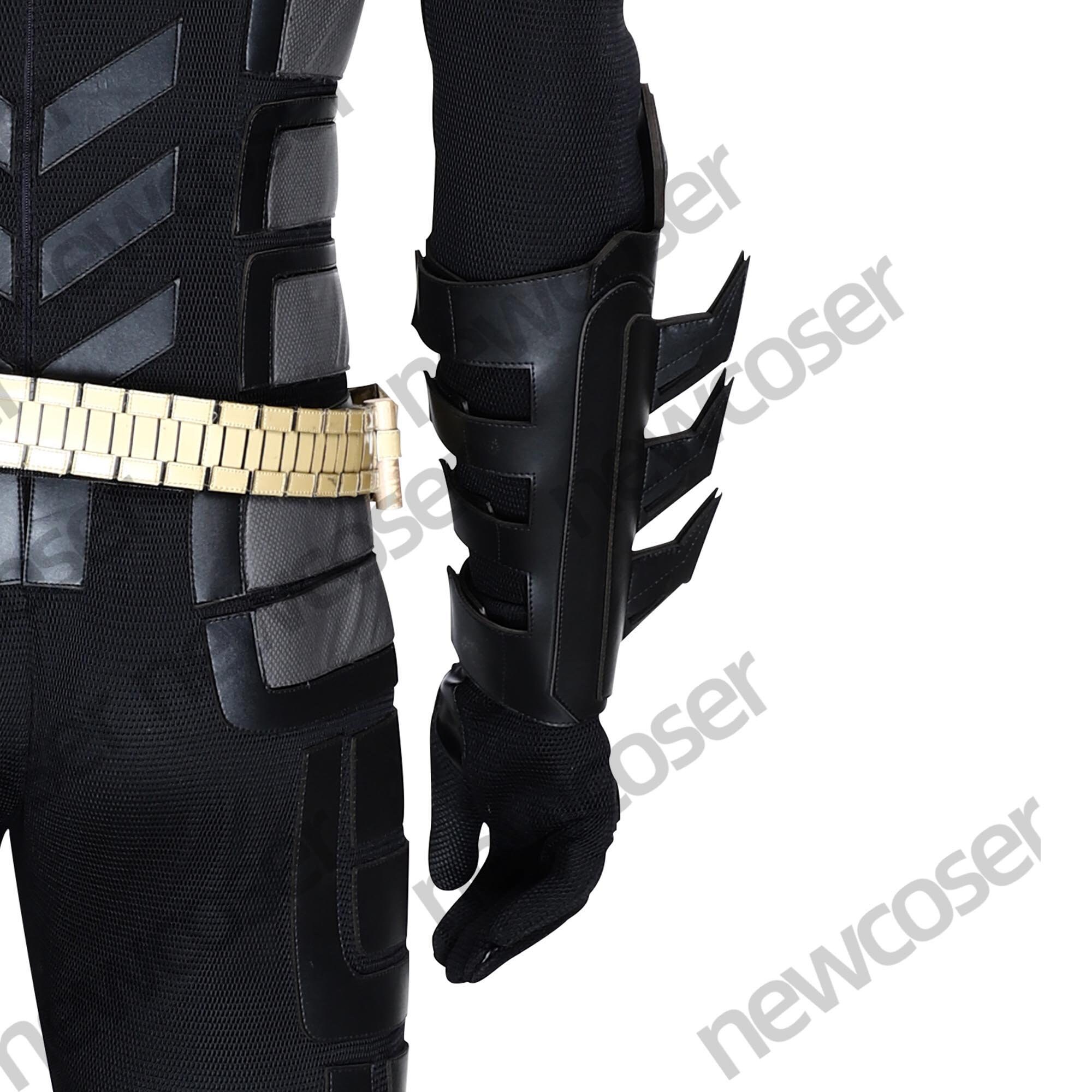 Batman Gauntlet Gloves Black Leather Bruce Wayne The Dark Etsy