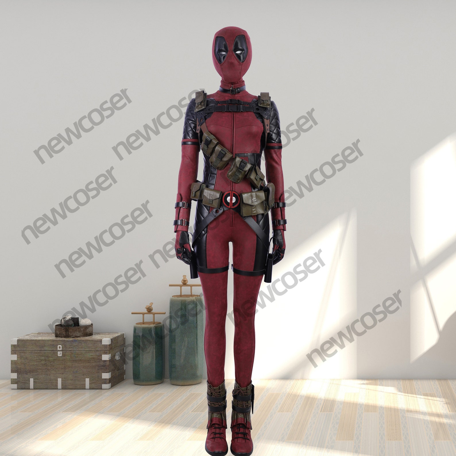 Ladypool Cosplay Costume Women Deadpool Costume Female Wade Etsy