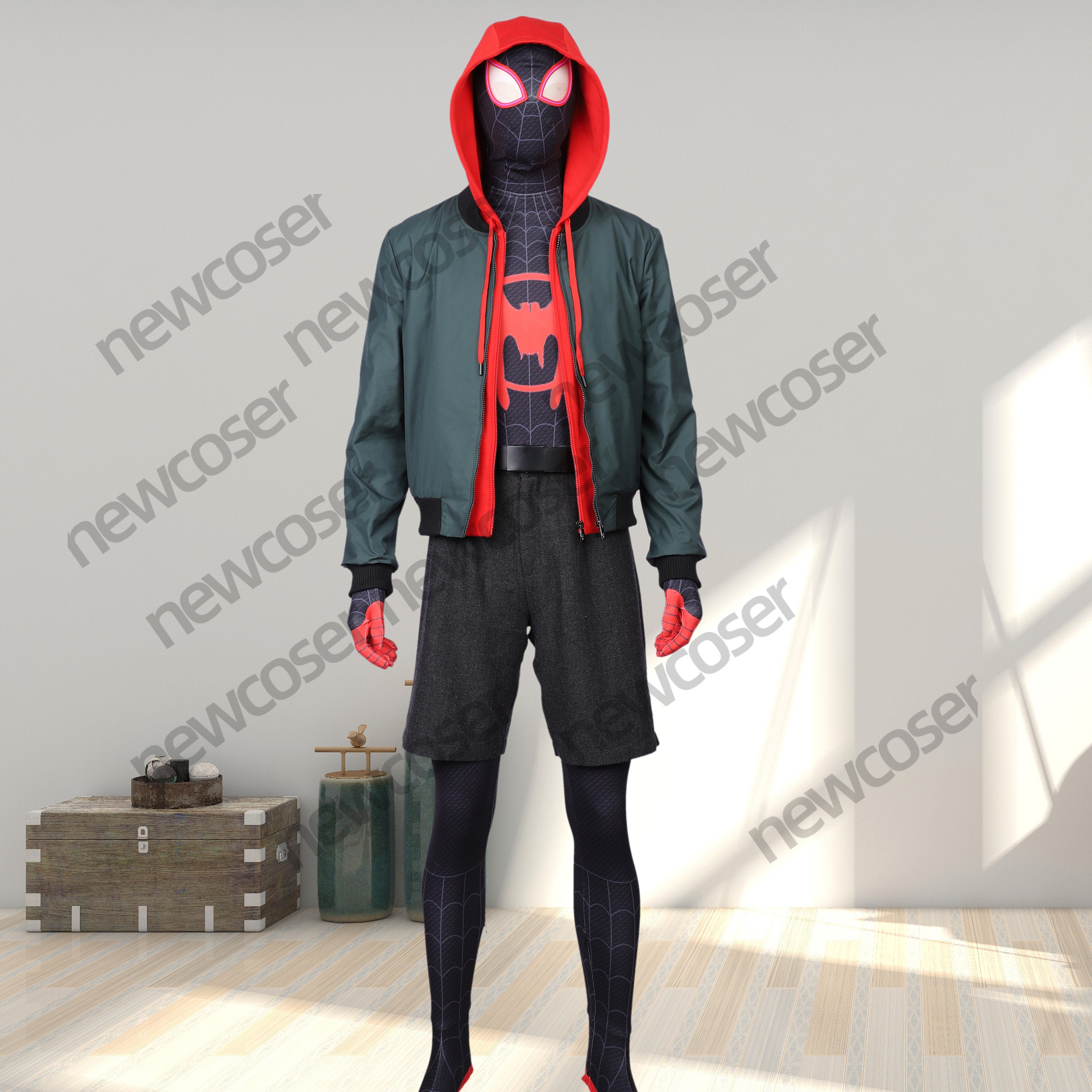 spider man miles hoodie