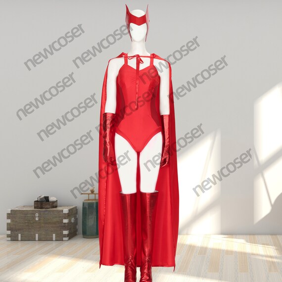 Disfraz De Wanda Maximoff Para Mujer Traje Rojo 20 Disfraz De Wanda Maximoff Para Mujer Traje Rojo 20