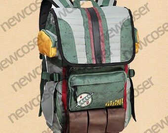 Star Wars Boba Fett Backpack Mandalorian Suit Up Laptop Backpack