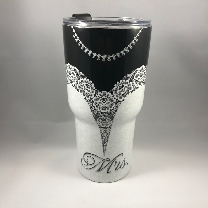 His and Hers Tumbler Bride and Groom Custom Wrapped Tumblers - Etsy