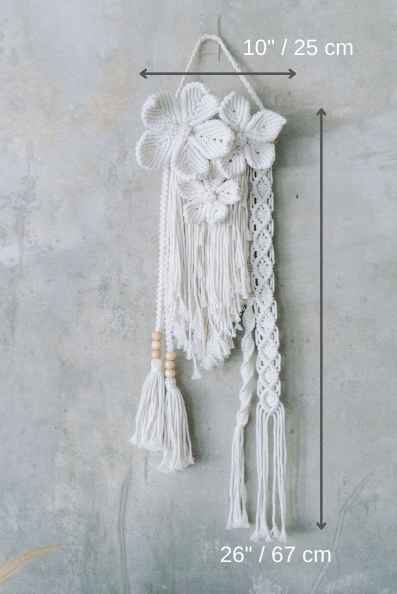 Floral Macrame Wall Hanging Nature Tapestry Wall Art for Etsy