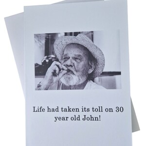 Funny Personalised Birthday Greetings Card for Him, Funny Cards for Men, Men's personalised birthday card, Humorous Birthday Card for Him