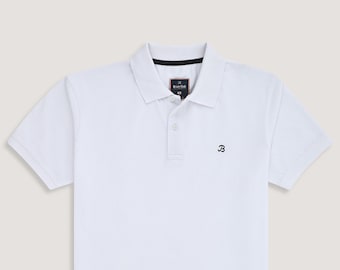 Poloshirts heren |  100% katoenen regular-fit casual piqué poloshirt met korte mouwen voor heren