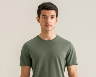 Men's Pure Supima Olive Cotton T-Shirt