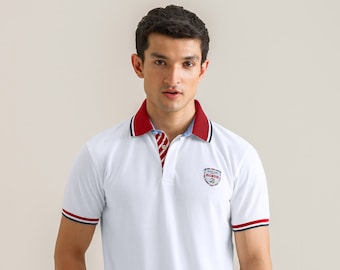 Men's Designer Cotton Polo - White | Men's Premium Polo