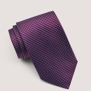 Necktie | Burgundy Silk Textured Tie |  Gift for man, unique men&#39;s tie, elegant edgy Tie, Wedding tie, Groom Tie