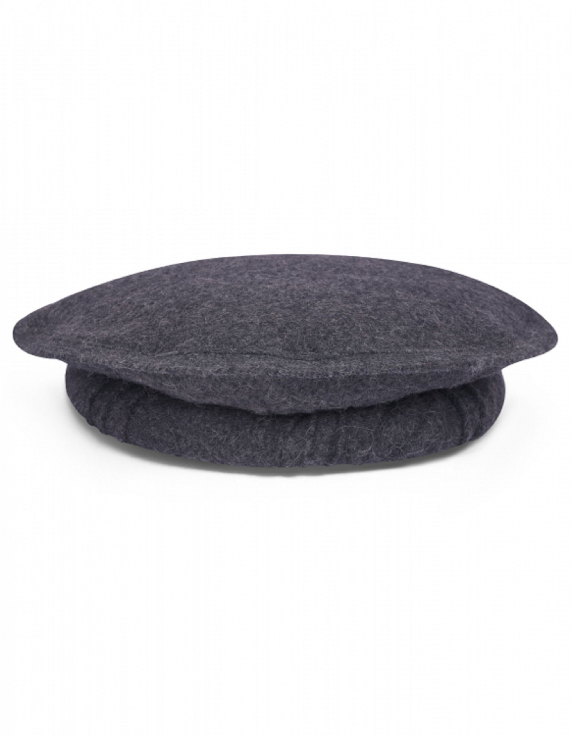 Pakol Pakul Pakistan Donut Beret Wool Hat Cap 100% Wool Heathered Dark Gray Pakol Hat - Afghan Wool Beret for Daily Use, Gift for Any  main image 3