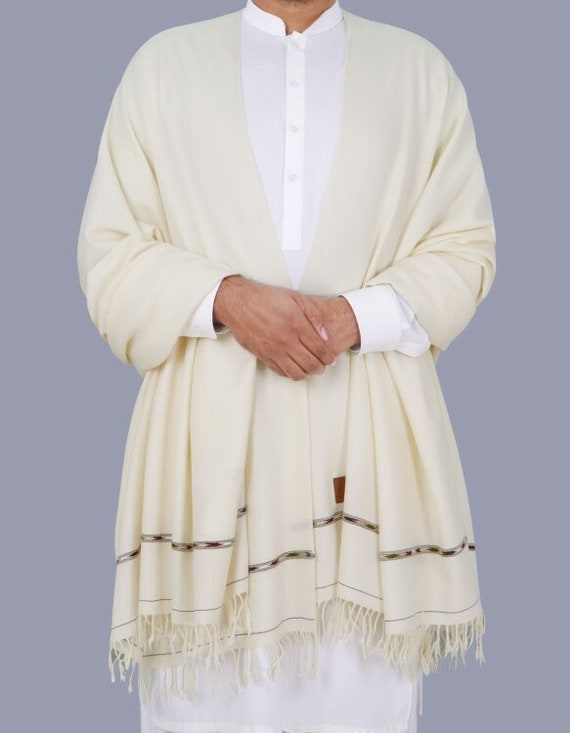 Premium Quality 100% Pure Wool Shawl Thick Blanket Wrap Warm Afghan Patoo  Patu