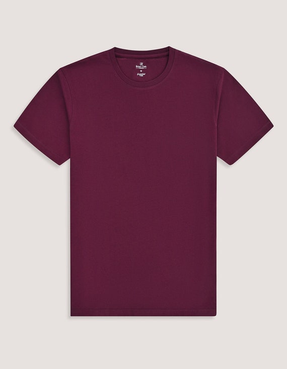camiseta granate lisa